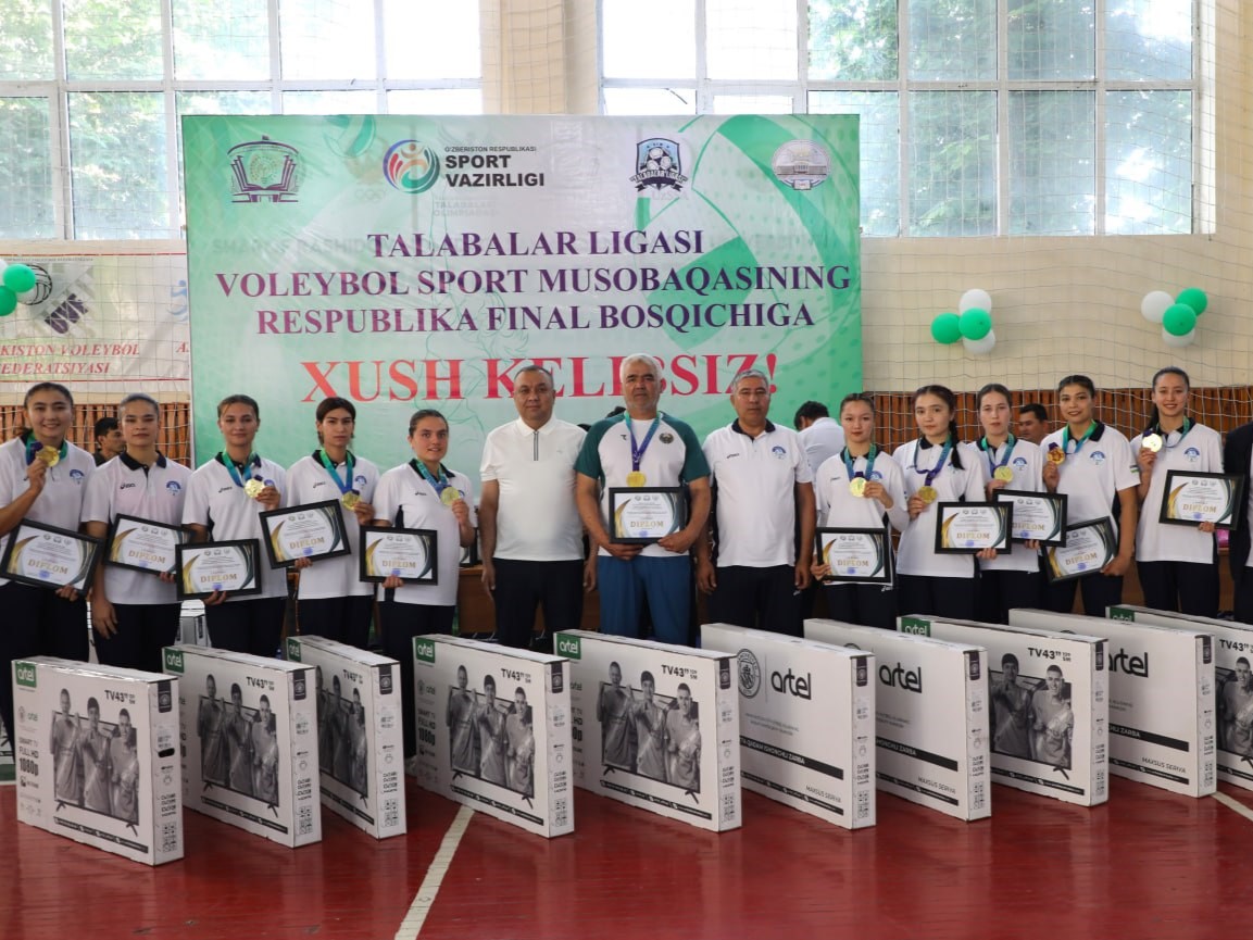 Samarqandda “Talabalar ligasi” musobaqalarining voleybol sport turi bo‘yicha respublika final bosqichi bellashuvlari nihoyasiga yetdi.